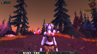 Ribida the Draenei Priest at... I dunno. Some crystal forest.